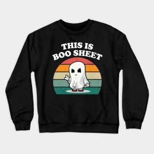 This Is Boo Sheet Ghost Funny Halloween Crewneck Sweatshirt